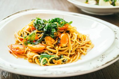 Spicy Salmon Spaghetti